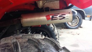 installation BigGun Eco Yamaha Grizzly 700  Установка выхлопа BigGun Eco на Yamaha Grizzly 700