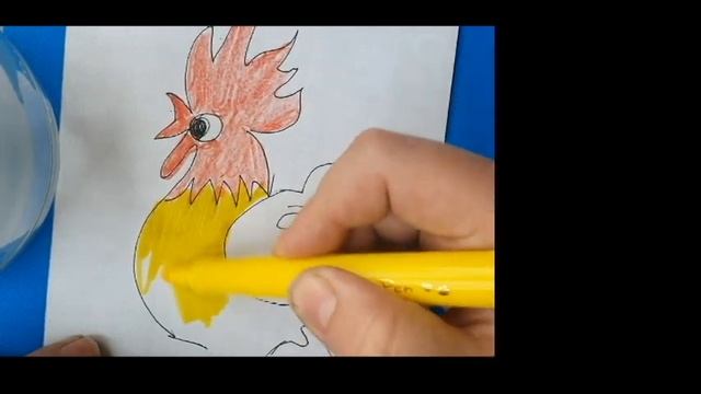 Как нарисовать петуха, легко и просто