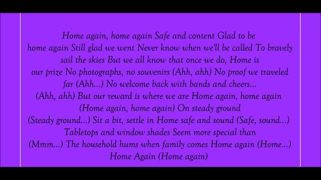 The Brave Little Toaster Goes To Mars, Home Again Lyrics смотреть онлайн