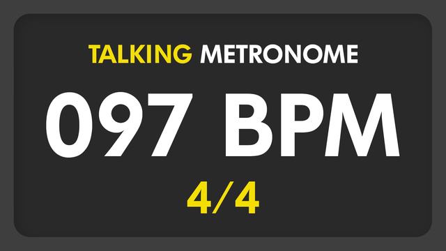97 BPM - Talking Metronome (4/4) смотреть онлайн
