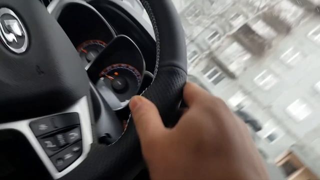 LADA VESTA SW CROSS обшили руль кожей (эко-кожей) мало информативное смотреть онлайн