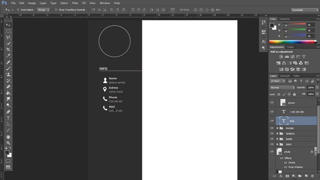 Resume template design with photoshop #1 смотреть онлайн