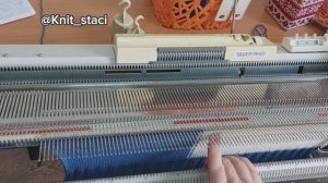 Вязание на машине. Интарсия ЧВ