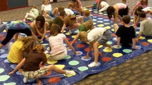 Giant Twister Game at Hamburg Library