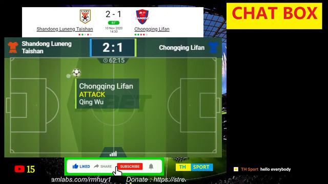 🔴Shandong Luneng vs Chongqing Dangdai Live Stream Chinese Super League | 10.11.2020