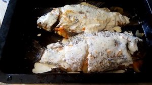 Карась в сметане запечонный в духовке