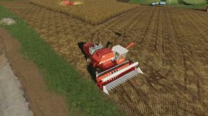 Простоквашино #5| Уборка подсолнуха | Farming Simulator 19 | Timelapse