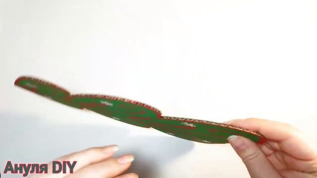 Объемная Елка из картона своими руками пошаговое МК | DIY Новогодние поделки