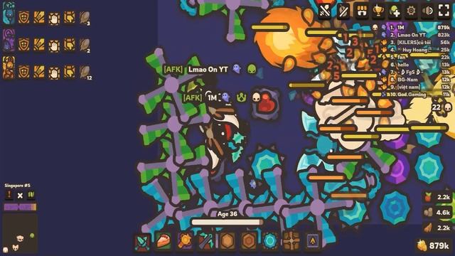 Taming.io MrMonster Base vs 4 Clan Raid - AFK Base смотреть онлайн