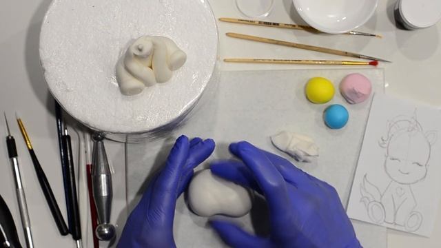 Единорог из мастики | Unicorn fondant | Igor_Ryzhkin_cakes смотреть онлайн