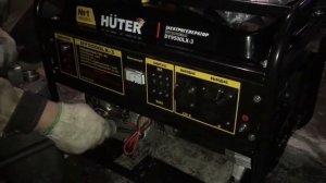 Генератор Бензиновый Huter Dy 9500Lx3 , мощность 7,5кВт напряжение 380В. Обзор, запуска, продажа.