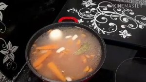 Наш ОБЕД " Суп фасолевый...В этот раз совсем по другому, но ОЧЕНЬ ВКУСНО! 13.01.2019