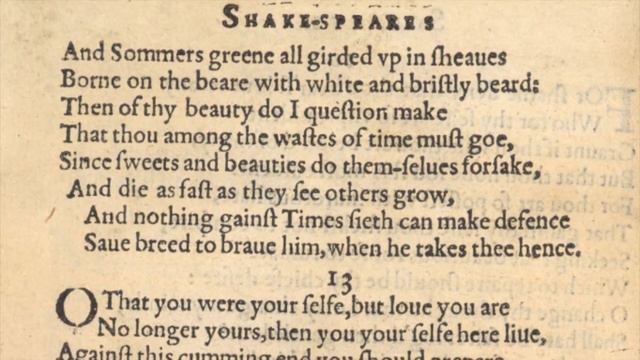 Shakespeare Sonnet 12 in Original Pronunciation "When I do count the clock that tells the time" смотреть онлайн