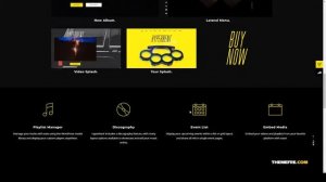 Hyperbent - A Modern Music WordPress Theme video background artist Build Website