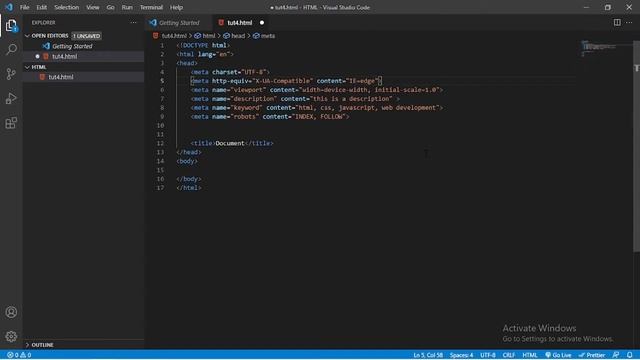 HTML Tutorial: Title, Script, Link & Meta Tags | Web Development Tutorials | Lecture 4