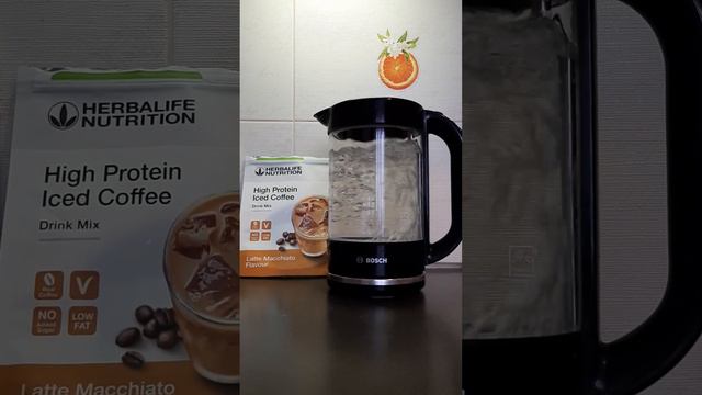 Herbalife protein coffee with Latte Macchiato flavor.