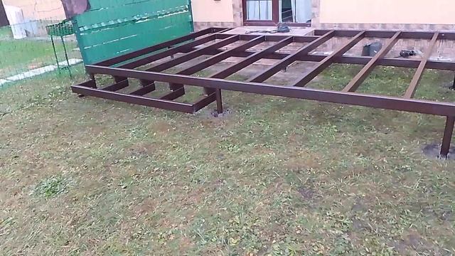 Крытая терраса на металлическом каркасе. г. Пионерский. Часть ✓1. Тел.8-931-603-32-19