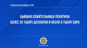 Бывшая сожительница похитила более 26 тысяч долларов и около 9 тысяч евро