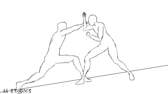 Hand to hand Combat Sakuga Animation  | AA Studios смотреть онлайн