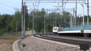 Аллегро сэп поезд пл.Ушково с наклоном Sm6 170 км-ч