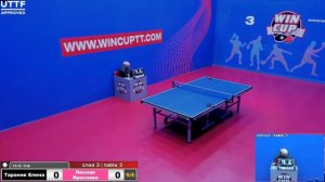 Тараник Елена 1-3 Лесная Ярослава   Восток 3 WIN CUP 29.11.20  Зал 3
