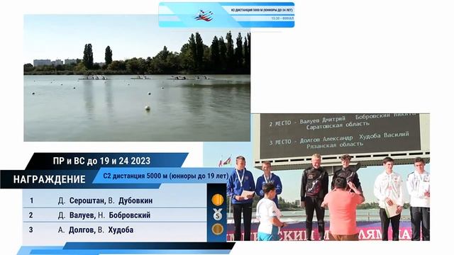 Награждение С-2 M19 5000м первенства России и всероссийские соревнования до 19 и 24, Краснодар смотреть онлайн