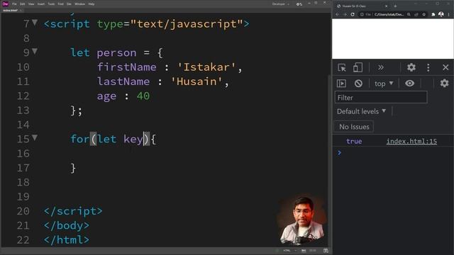 Objects in JavaScript Tutorial in हिंदी /اردو - Class - 36