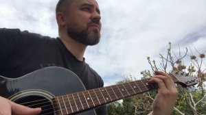 Легенда Цой под гитару