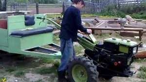 заводим китайский мотоблок