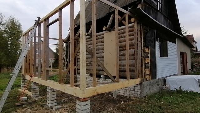 Строительство пристройки и замена кровли частного дома в Александрове часть 2. смотреть онлайн