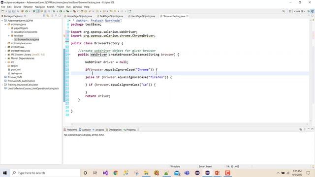 Selenium Framework - Advanced- 07. Create threadsafe driver - Part1 (Create BrowserFactory)