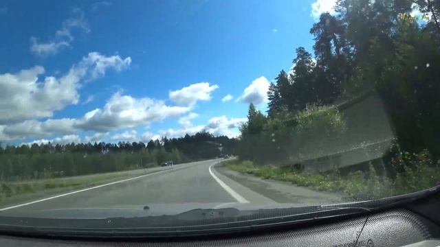 Трассы Урала.Дорога из Таватуя мимо Березовского,верхней Пышмы,Екатеринбурга.ЕКАД.Уральские пейзажи