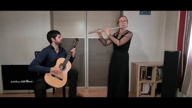 Mario Castelnuovo-Tedesco: Sonatina op.205 for flute and guitar, II & III (Reminiscences duo) смотреть онлайн