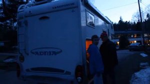 Автодом с гаражом для мотоцикла!