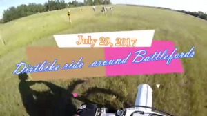 Dirtbike ride around Battlefords