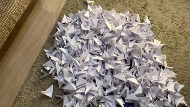 САМАЯ ВЫСОКАЯ БАШНЯ ЗА 10 ЧАСОВ из 1000 БУМАЖНЫХ МОДУЛЕЙ