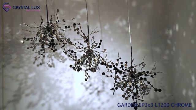 Подвесная люстра Crystal Lux Garden GARDEN SP3х3 L1200 CHROME смотреть онлайн