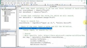 Delete Data using a Form in Excel - Idiot-Proof Excel - Part 8