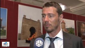 Марат Сафин на фотовыставке в Госдуме "Баку - столица первых Европейских игр"