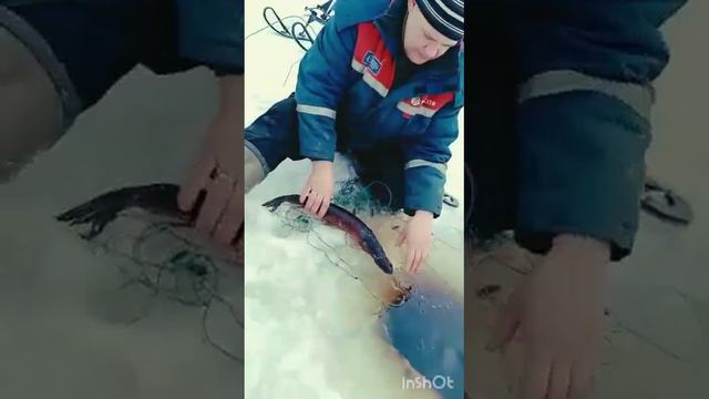 Рыбалка с женой! Проверка сетей.