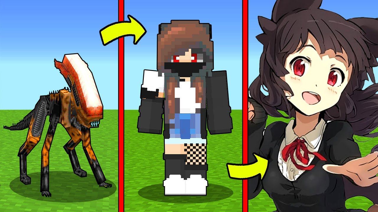 КАК МЕНЯЛАСЬ ДЕВУШКА ЧУЖОЙ И ЕЕ ЖИЗНЕННЫЙ ЦИКЛ В МАЙНКРАФТ! ЭВОЛЮЦИЯ MINECRAFT ТРОЛЛИНГ ALIEN МУТАНТ смотреть онлайн