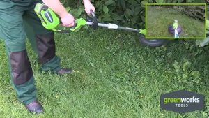 G-MAX 40V Триммер 30 см GREENWORKS GD40LT30