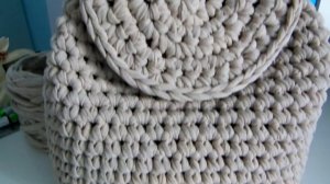 Мастер класс: вяжем рюкзак. Вторая часть. Крышка рюкзака.