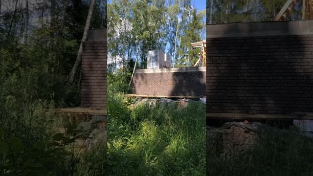Облицовка дома в стиле «Райт» кирпичом «Сафоновский клинкер». #кладкаклинкера #сафоновскийкирпич