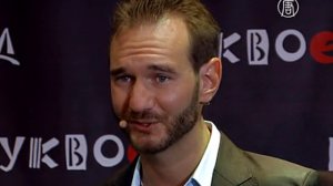 Ник Вуйчич впервые в России