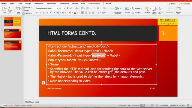 HTML Forms Class - 6