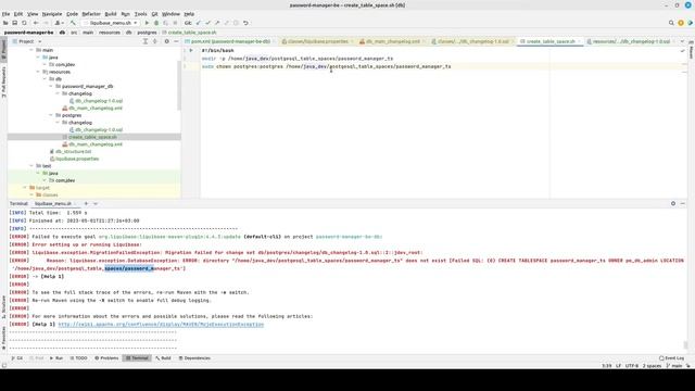 Maven multi-maven project, liquibase project for migration, manage with project via shell script. # смотреть онлайн