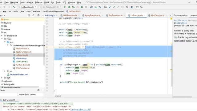 Kotlin Scope Functions and differences : let,apply,run,with,also