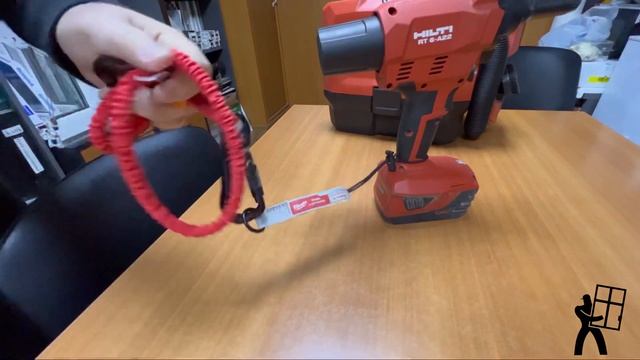 Тест страховочной системы от падения с высоты для инструмента. Hilti+Milwaukee