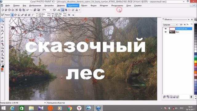 как вырезать текст из фото в corel photo paint смотреть онлайн